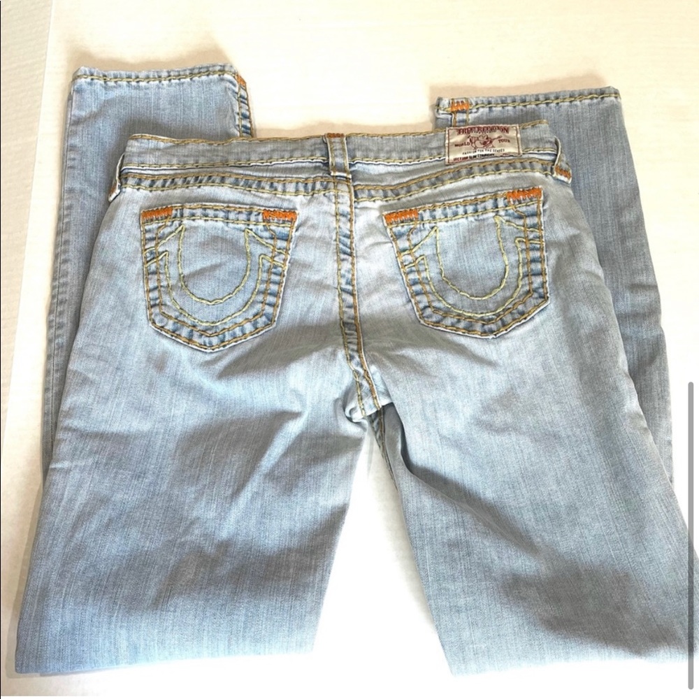 True Religion Men’s Slim Straight Light Wash Jeans